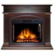 Електрокамін з порталом ArtiFlame DECEMBER AF28S МАХАГОН КОРИЧНЕВИЙ АНТИК (зі звуком) - зображення 1