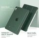 Чехол обложка BBM1 Leather для iPad Air 4 2020/Air 5 2022 10,9"/Air 11" 2024(M2)/2025(M3)/2026(M4) Темно-зелёный - изображение 6