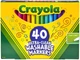 Фломастеры Washable (на водной основе) 40 цветов тонкие, Crayola (Крайола) - изображение 2