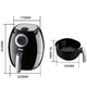 Мультипечь DSP Air Health Fryer KB2020 аэрофритюрница белая - изображение 4