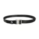 Ремінь жіночий Tatonka Quick Release Stretch Belt 25 мм Чорний-Сірий - зображення 1