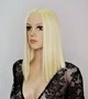 Парик на сетке Diamond Lace Wig SHAKIA № 613 каре блонд, термостойкое волокно - изображение 2