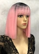 Парик LILY Ombre Pink каре розовый омбре, с имитацией кожи, термостойкое волокно - изображение 3
