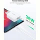 Мережевий зарядний пристрій Ugreen CD170 36W USB + Type-C Charger (White - зображення 6