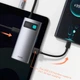 HUB адаптер USB BASEUS Type-C Metal Gleam Series 4-in-1 Multifunctional Docking Station 2USB, HDMI, Type-C, 100W PD переходник хаб (CAHUB-CY0G) - изображение 4