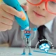 3D-ручка 3Doodler Start + трафареты + 16 метров биопластика (8 разных цветов) Blue - изображение 3