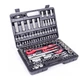 Набор инструментов 108 ед. INTERTOOL , Автонабор Cr-V 1/2" и 1/4" 108 ед. INTERTOOL ET-6108 - изображение 3