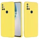 Силиконовый (TPU) чехол Deexe Silicone Case для OnePlus Nord N10 - Yellow - изображение 1