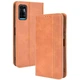Чохол Deexe Retro Style для ZTE Blade A71 - Brown - зображення 1