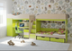 Триярусна ліжко KidsBunkBed K-087 венге світлий 1844×834×1660 мм - зображення 4