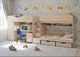 Триярусна ліжко KidsBunkBed K-087 венге світлий 1844×834×1660 мм - зображення 5