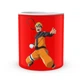 Кружка Gee! белая Наруто Naruto В прыжке на красном фоне NA.02.586 - изображение 3