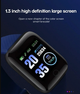 Смарт-годинник 116 PLUS для Android з пульсометром синій ремінець (116plus_blue) - зображення 5