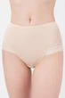 Жіночі труси сліпи з високою талією Giulia Allegra 2301/20 XXL Beige, трусики з мікрофібри, з прозорими смужками - зображення 3