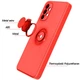 Чехол TPU Candy Ring Full Camera для Samsung Galaxy A52 4G / A52 5G Красный / Red - изображение 2