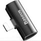 Переходник разветвитель Baseus L46 2 in 1 Lightning, Black - изображение 1