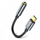 Переходник Baseus L54 Female Adapter Type-C - jack 3.5mm 10 см серебристый - изображение 2