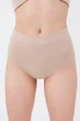 Высокие бесшовные женские трусики брифы Giulia MIDI BRIEFS L/XL Beige-naturale, комфортные трусы из микрофибры - изображение 3