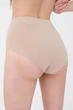 Высокие бесшовные женские трусики брифы Giulia MIDI BRIEFS L/XL Beige-naturale, комфортные трусы из микрофибры - изображение 5