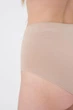 Высокие бесшовные женские трусики брифы Giulia MIDI BRIEFS L/XL Beige-naturale, комфортные трусы из микрофибры - изображение 6