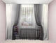 Комплект Декорин Амбре Тюли 300x235 см 2 шт, тюль 600х235 1 шт, магнитные подхваты 2 шт Бело-серый - изображение 1