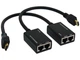 Подовжувач hdmi по витій парі UTP до 40м сигнал 1080P - зображення 1