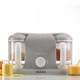 Пароварка-блендер 4 в 1 Beaba Babycook Plus Grey 2200 мл / 400 Вт на 2 чаши с автоотключением и звуковым сигналом - изображение 2
