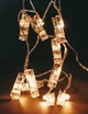 Светодиодная гирлянда LTL с прищепками для фото 4м 20 led Warm White на батарейках - изображение 1