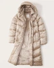 Пуховик женский - зимний пуховик Abercrombie & Fitch AF8368W XS Бежевый - изображение 3