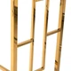 Журнальный стол-консоль Vetro Mebel CL-3 прозрачный + золото - изображение 5