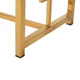 Журнальный стол-консоль Vetro Mebel CL-3 прозрачный + золото - изображение 6