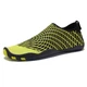 Обувь для пляжа и кораллов аквашузы Diving shoes черные с салатовыми полосами 35 ( 22 см ) 125 - изображение 2