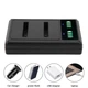 Зарядний пристрій Alitek LCD USB для двох акумуляторів Sony NP-BN1 / Casio NP-120 (36071) - зображення 2
