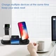 Док-станция 4 в 1 Yoobao Wireless Charger беспроводная зарядка для iPhone, Apple Watch, Airpods, AirPods Pro, Черная (YWC01) - изображение 8