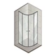 Душевая кабина с низким поддоном Mixxus PLAIN SCT02-90x90x195-GR SATIN серое тонированное стекло 4мм (MI6898) - изображение 6