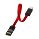 Кабель ColorWay USB - Lightning брелок 2.4 А Червоний - изображение 3