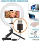 Кольцевая USB LED-лампа ACCLAB Ring of Light AL-LR101MB + микрофон и Bluetooth управление (1283126502057) - изображение 3