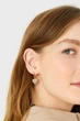 Женские золотистые серьги (3 пары) RECONNECTED Accessorize OS 281027 - изображение 2