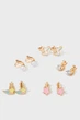 Детские золотистые клипсы (5 пар) UNICORN CLIP ON Accessorize OS 283051 - изображение 2