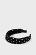 Женский черный обруч в горошек BLACK SPOT KNOT ALIC Accessorize OS 286062 - изображение 1