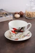 Набор чашка с блюдцем Limited Edition Bird 2 предмета (YF6009) - изображение 6