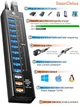 USB - хаб 3.0 Smartdelux 13-портовий алюмінієвий (SDU3-P10C3) - зображення 5