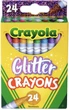 Віскові олівці Crayola Glitter Crayons 24 шт. - зображення 1