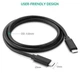 Кабель Ugreen US286 Type-C - Type-C 3A Cable 0.5м (Black) - изображение 2