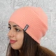Женская вязаная шапка КАНТА Fashion Hat размер универсальный 50-60 Персик (OC-477) - изображение 1