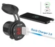 Адаптер USB зарядка с вольтметром и амперметром QC 3.0 врезная - изображение 5