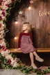 Платье Monna Rosa Milano 19738 Бордовый 110-116 см - изображение 5
