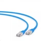 Патч-корд 1м S/FTP Cat 6A CU LSZH blue Cablexpert (PP6A-LSZHCU-B-1M) - изображение 1