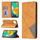 Чехол-книжка с кармашками UniCase Geometric Pattern для Samsung Galaxy M32 (M325) - Brown - изображение 1