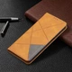 Чехол-книжка с кармашками UniCase Geometric Pattern для Samsung Galaxy M32 (M325) - Brown - изображение 5